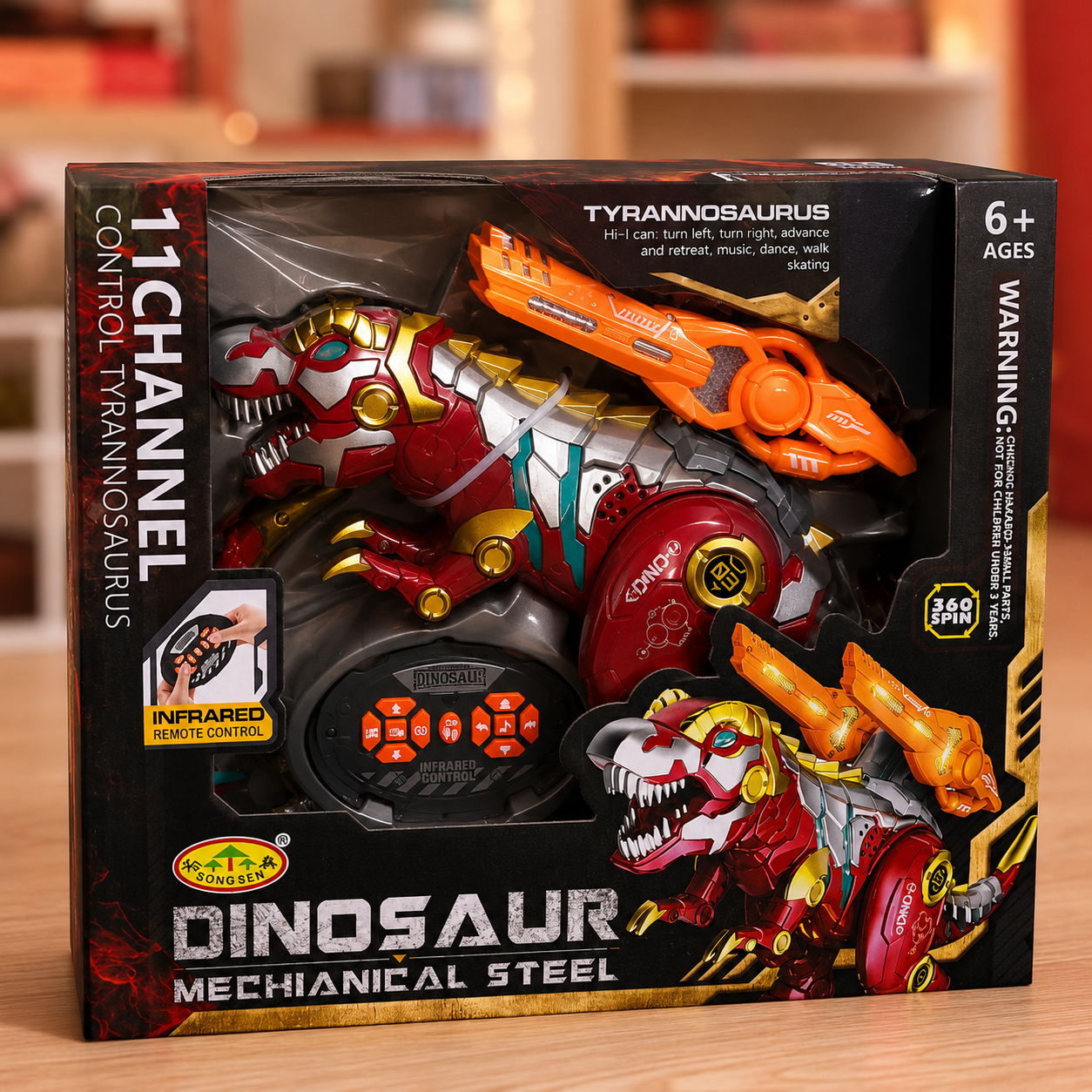 Dinosaure Robot Télécommandé Mechanical Steel – Tyrannosaurus 11 Canaux