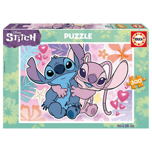 Boîte du puzzle Disney Stitch 300 pièces Educa, 40 x 28 cm assemblé