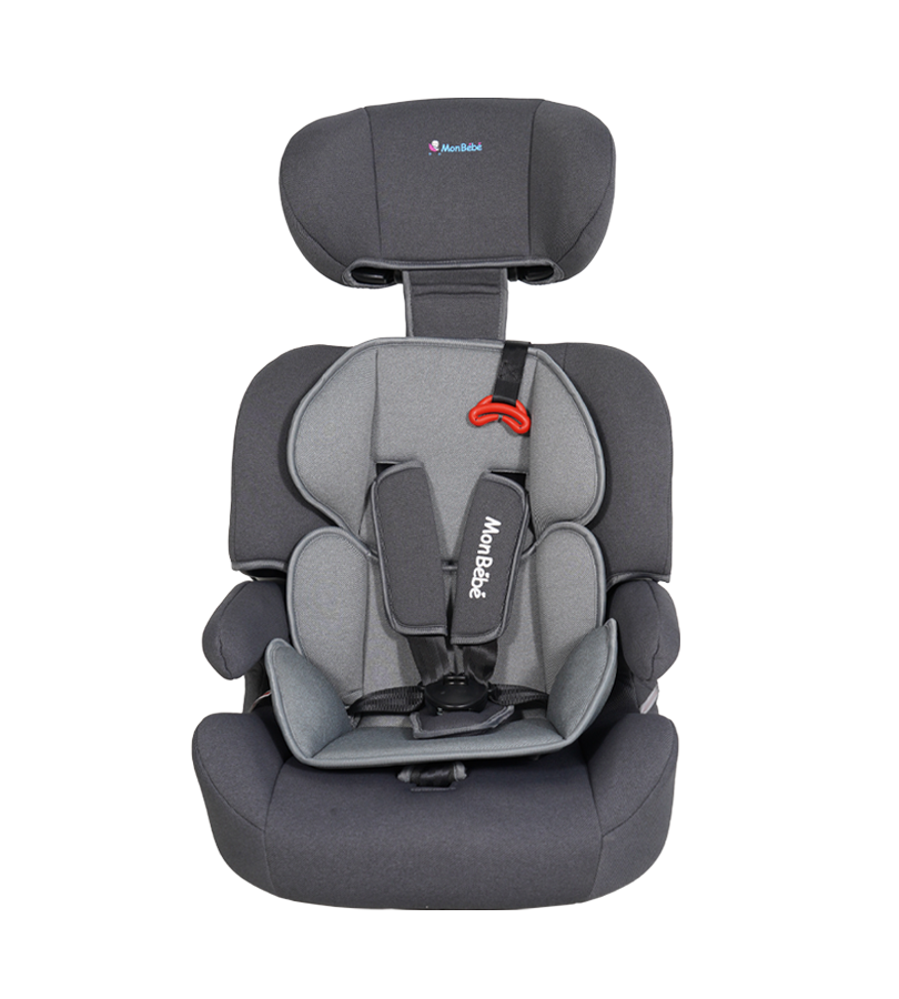 SIÈGE AUTO GROUPE 1/2/3 GRIS – MON BÉBÉ