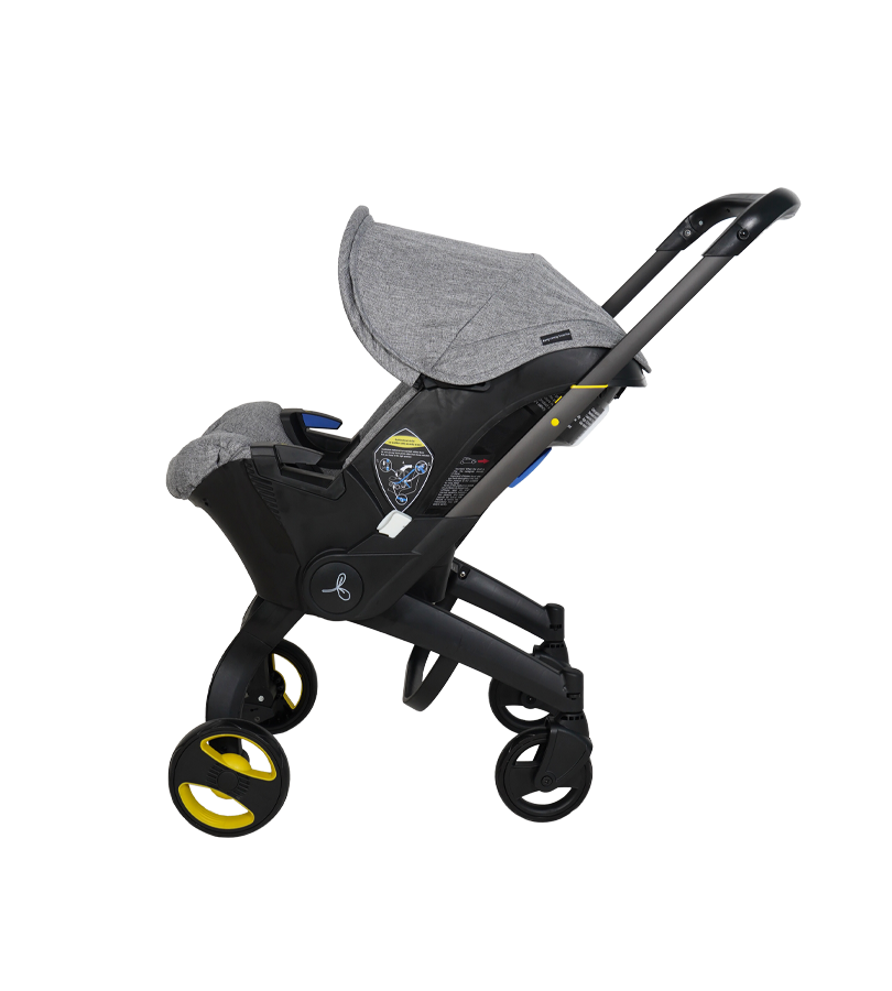 POUSSETTE SIÈGE-AUTO PLIABLE 2EN1 GRIS – MON BÉBÉ