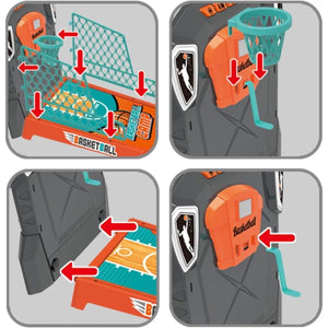 Schéma de montage du jeu de basket arcade pour enfants