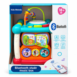 Boîte Kids Melody Bluetooth Study Music Box, cube d'activités dès 18 mois