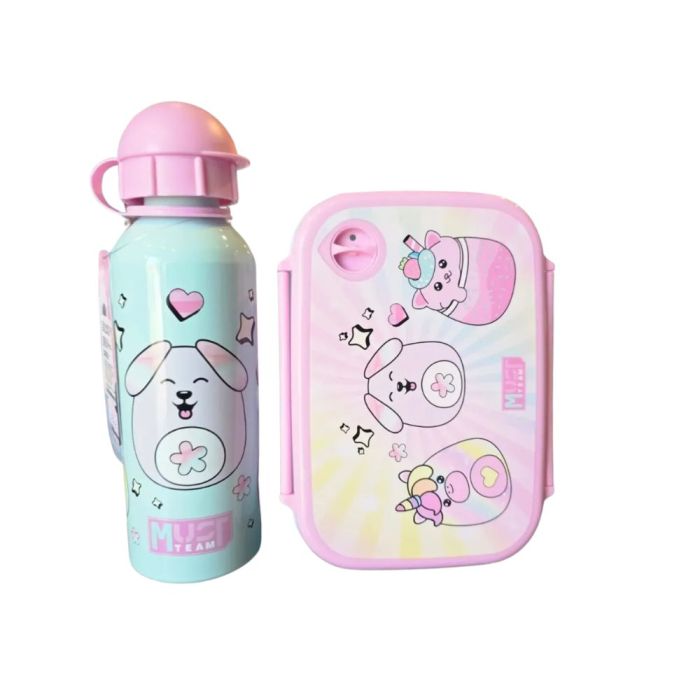 Boite à goûter + Gourde Must " SquishCuties "