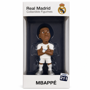 Figurine Minix Kylian Mbappé Real Madrid 12 cm en boîte vitrine, Football Stars 211