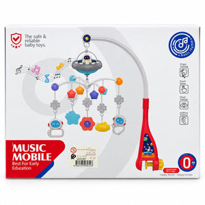 Boîte Music Mobile thème espace, dès 0 mois, suspensions détachables