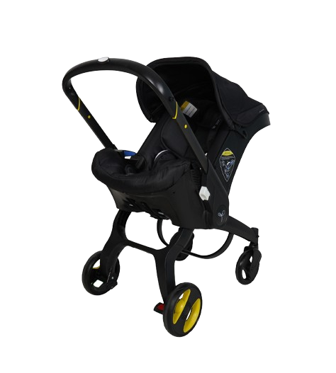 POUSSETTE SIÈGE-AUTO PLIABLE 2EN1 NOIR – MON BÉBÉ