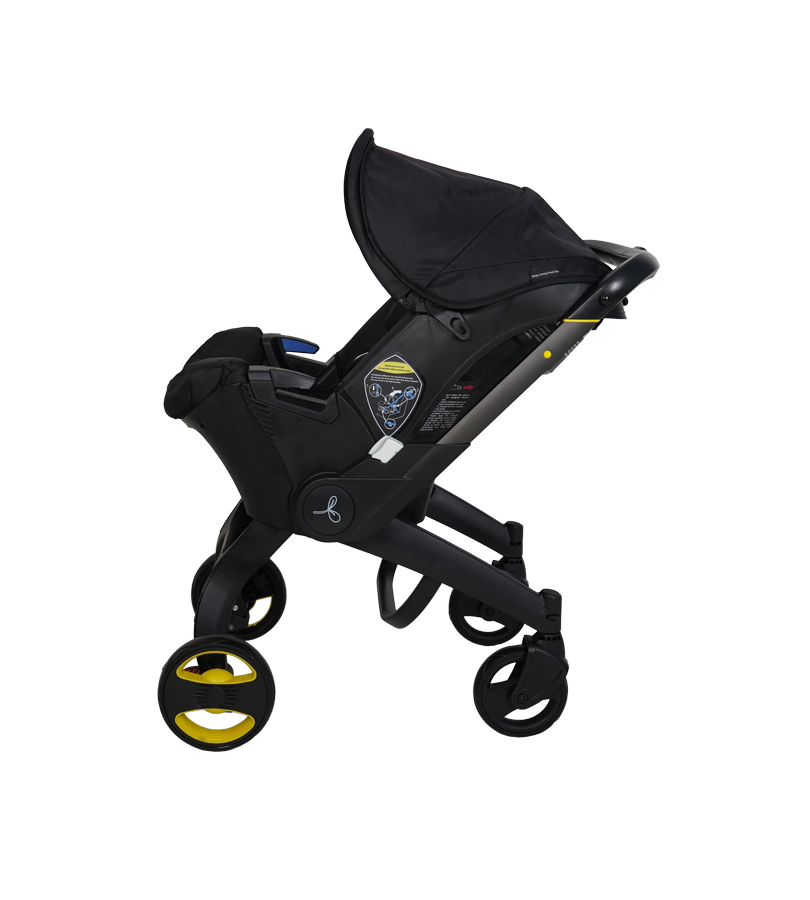 POUSSETTE SIÈGE-AUTO PLIABLE 2EN1 NOIR – MON BÉBÉ