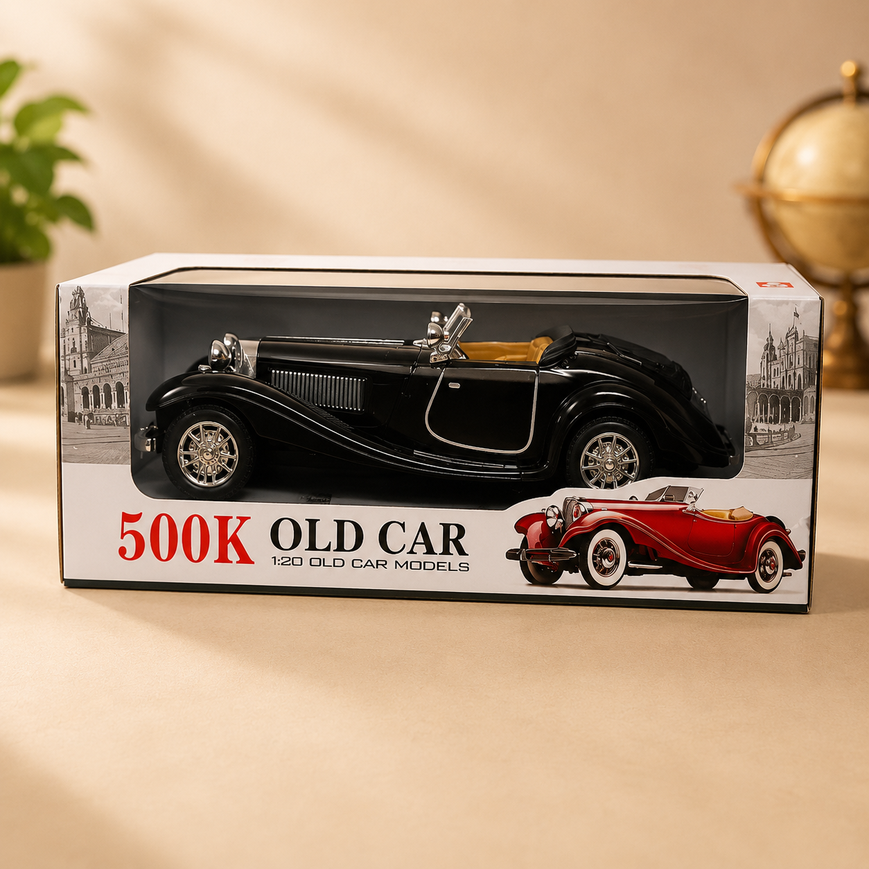 Voiture Miniature Classique 500K – Modèle Vintage 1:20