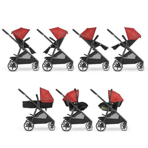 Poussette Duo Gold Shyft Evenflo – vue d'ensemble complète