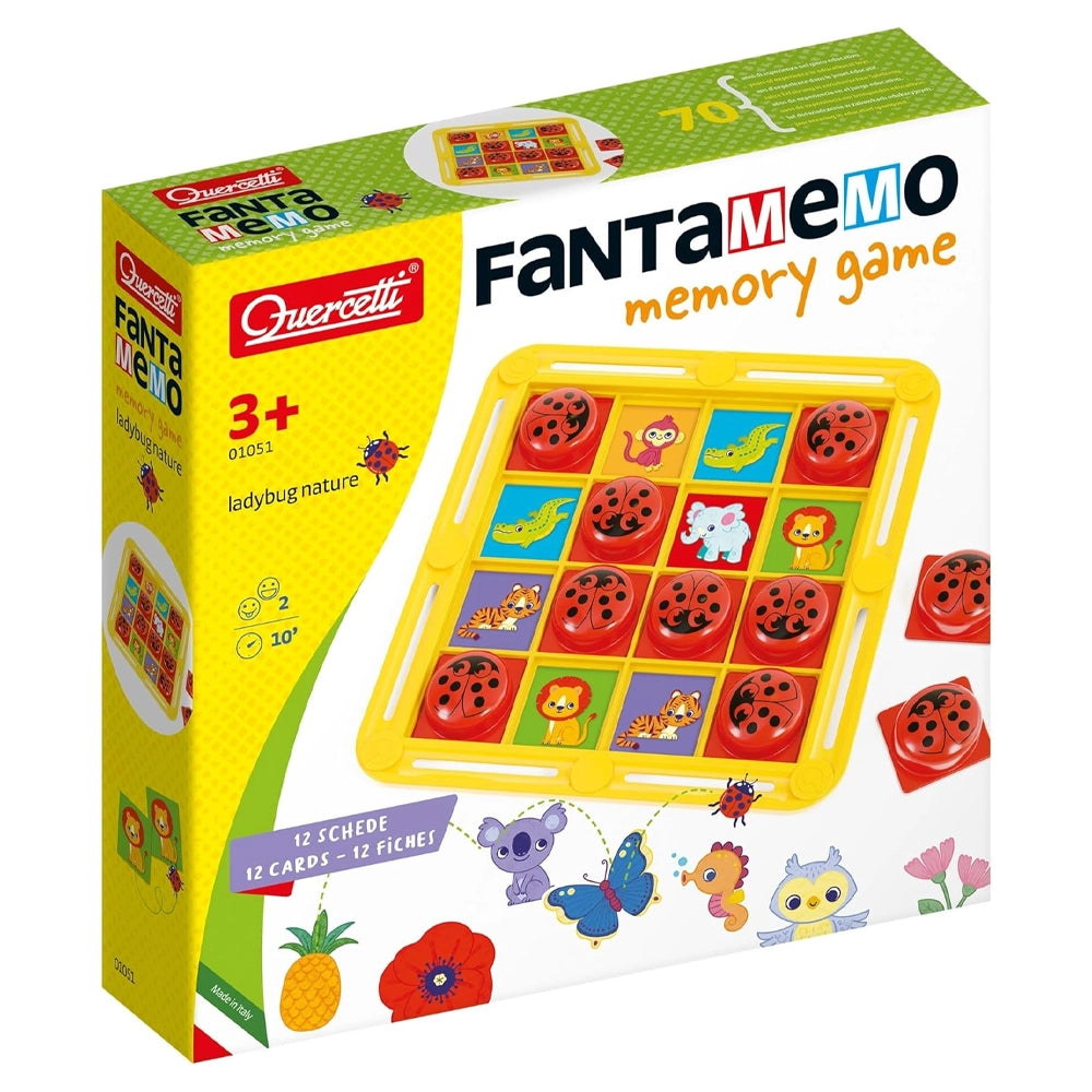 Boîte du jeu de mémoire Quercetti Fantamemo, dès 3 ans, 2 joueurs
