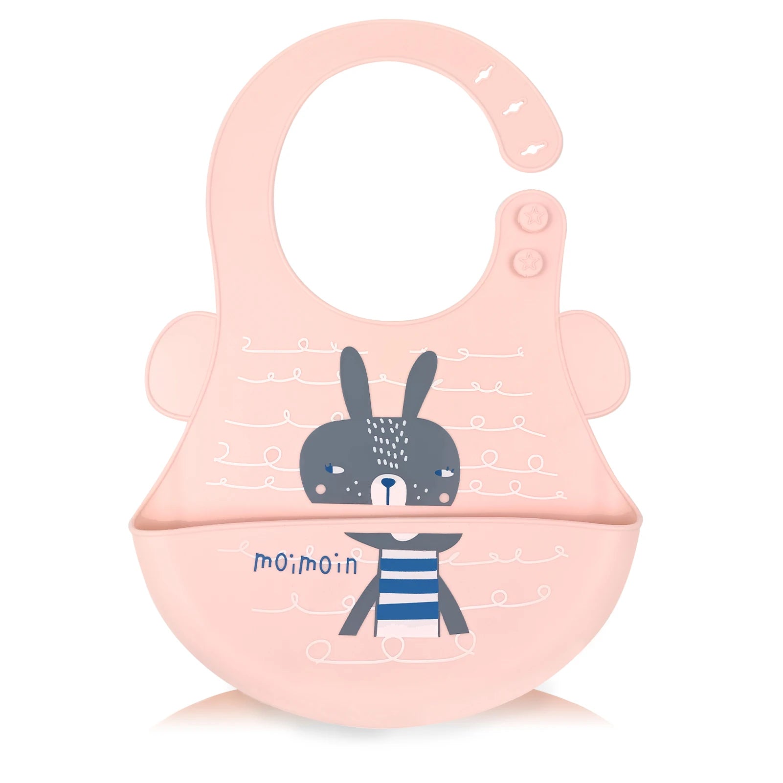 Bavoir en silicone - CHAT