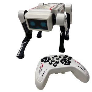 Chien robot Saviour debout avec sa manette 2,4 GHz