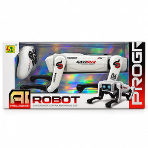 Boîte AI Robot Saviour : chien robot mécanique télécommandé 2,4 GHz avec sa manette