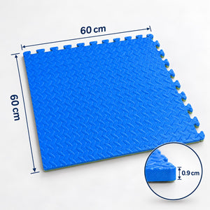 Dimensions d'une dalle : 60 × 60 cm et 0,9 cm d'épaisseur