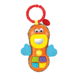 Winfun Silly Face téléphone hochet bébé avec anneau de fixation