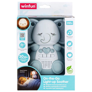 Boîte Winfun On-the-Go Light-up Soother : 8 berceuses, 3 sons de la nature, 3 sons relaxants, sans BPA