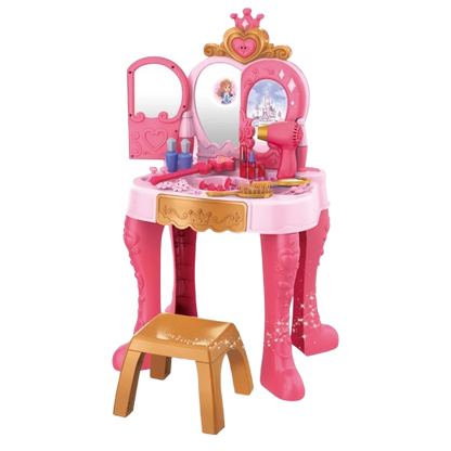 Coiffeuse princesse avec tabouret