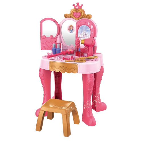 Coiffeuse princesse avec tabouret