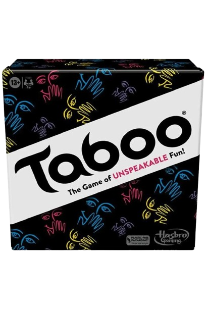 Jeu Taboo classique, jeu de mots à deviner, pour ados et adultes, dès 13 ans, jeu de société pour 4 joueurs et plus