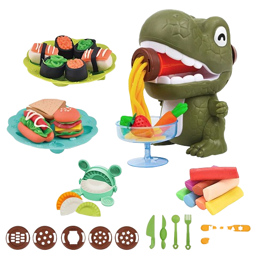 Set de pâte à modeler avec accessoires 24 pcs - Dinosaure