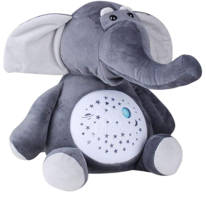 Peluche musical avec projecteur - ELEPHANT