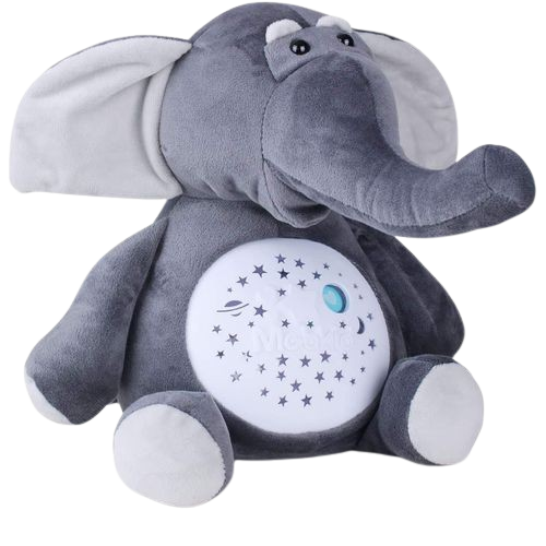 Peluche musical avec projecteur - ELEPHANT