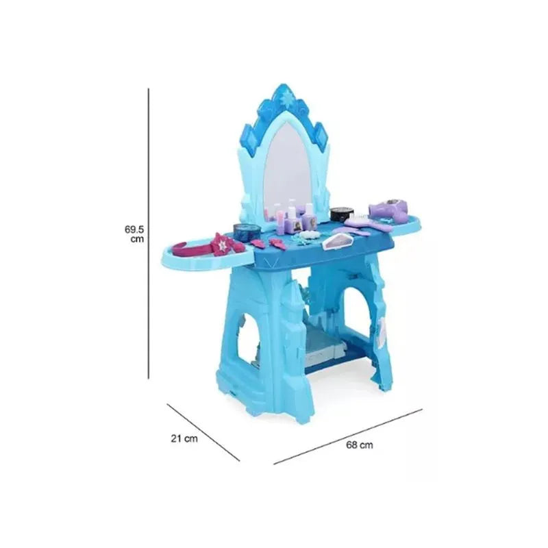 Coiffeuse magique Frozen avec lumières et musique - BLEU