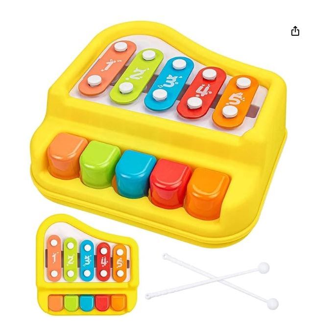 Piano vocal xylophone 5 touches JAUNE - HUANGER