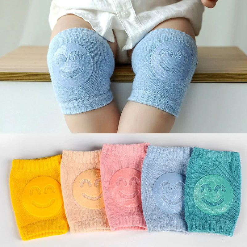 Chaussettes de protection des genoux Leggings avec visage souriant