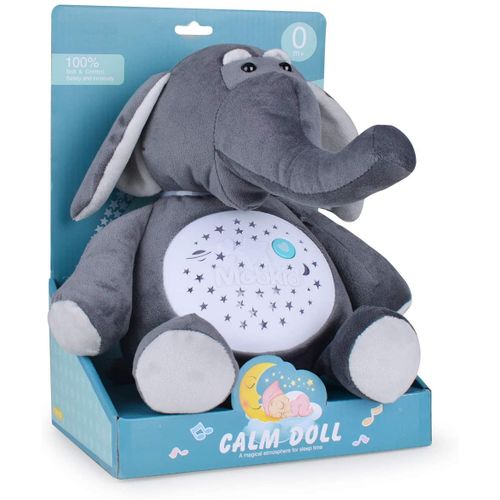 Peluche musical avec projecteur - ELEPHANT