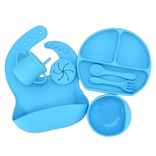 Ensemble vaisselle 7 pcs en silicone