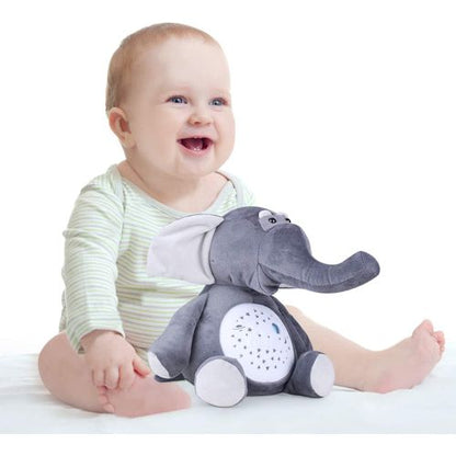 Peluche musical avec projecteur - ELEPHANT