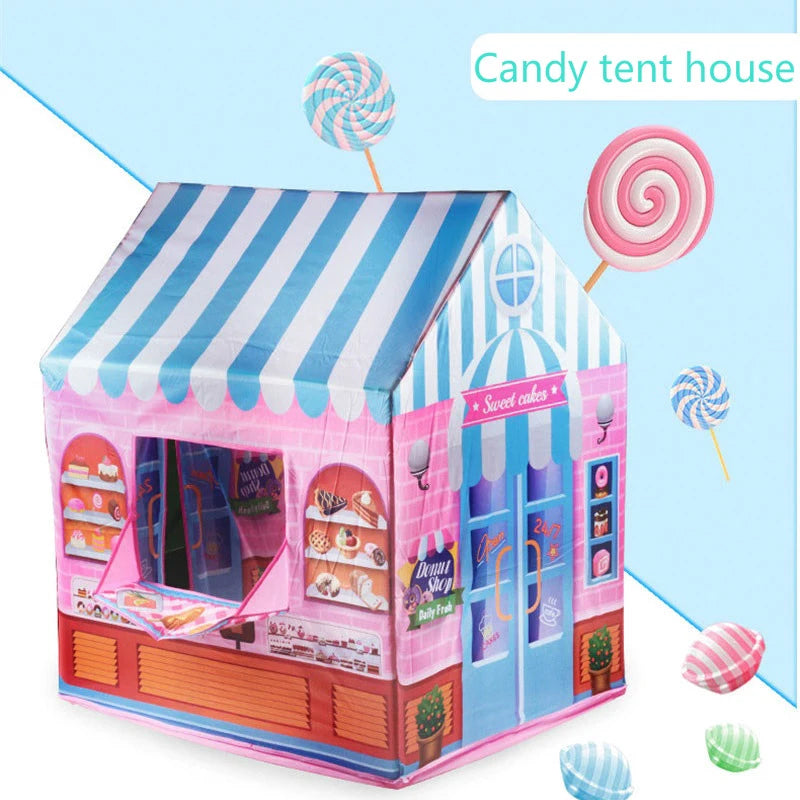 Tente de jeu + 50 balles colorées - CANDY HOUSE