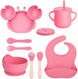 Ensemble vaisselle 9 pcs en silicone