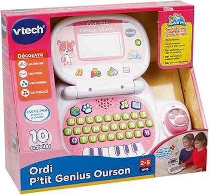 Ordi P'tit Genius Ourson rose - Vtech