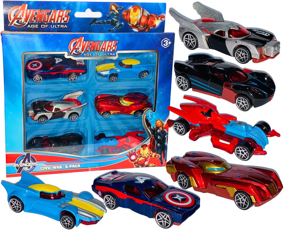 Jouet de voiture de course en alliage pour enfants - Avengers Anime