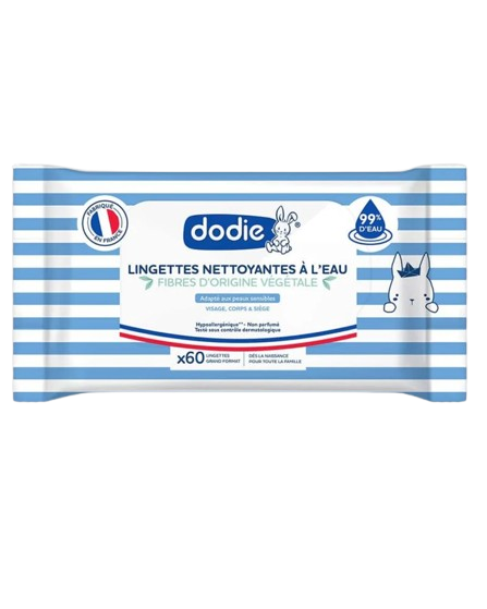 Dodie lingette nettoyante à l'eau - 50 unités