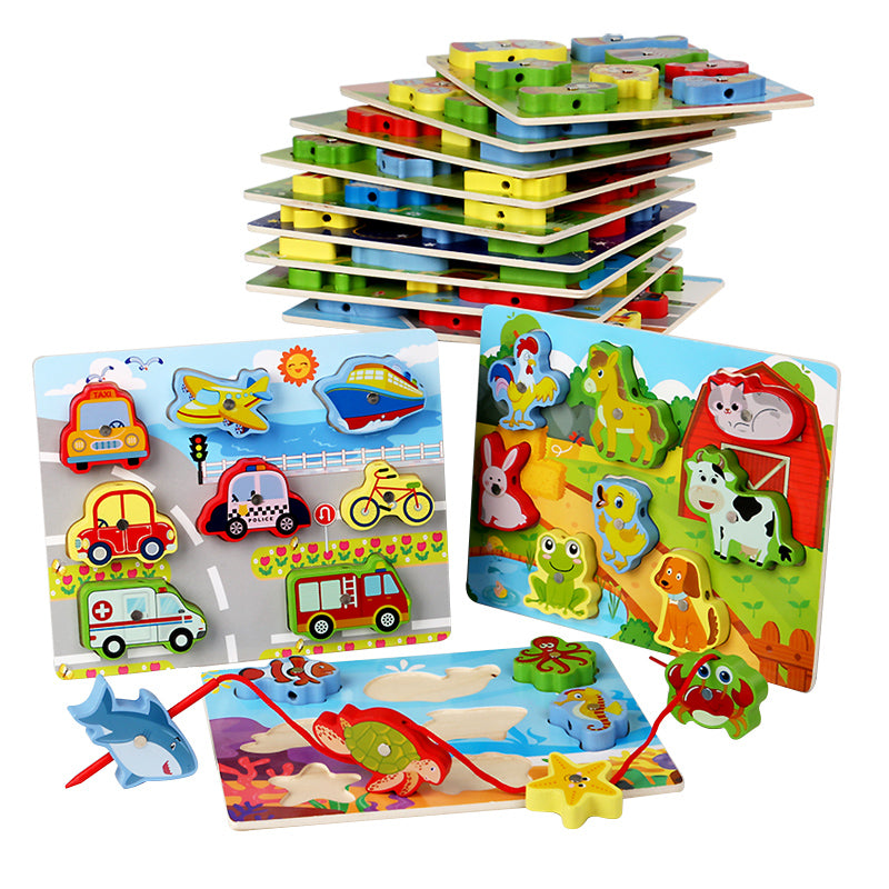 Puzzles de pêche a enfiler