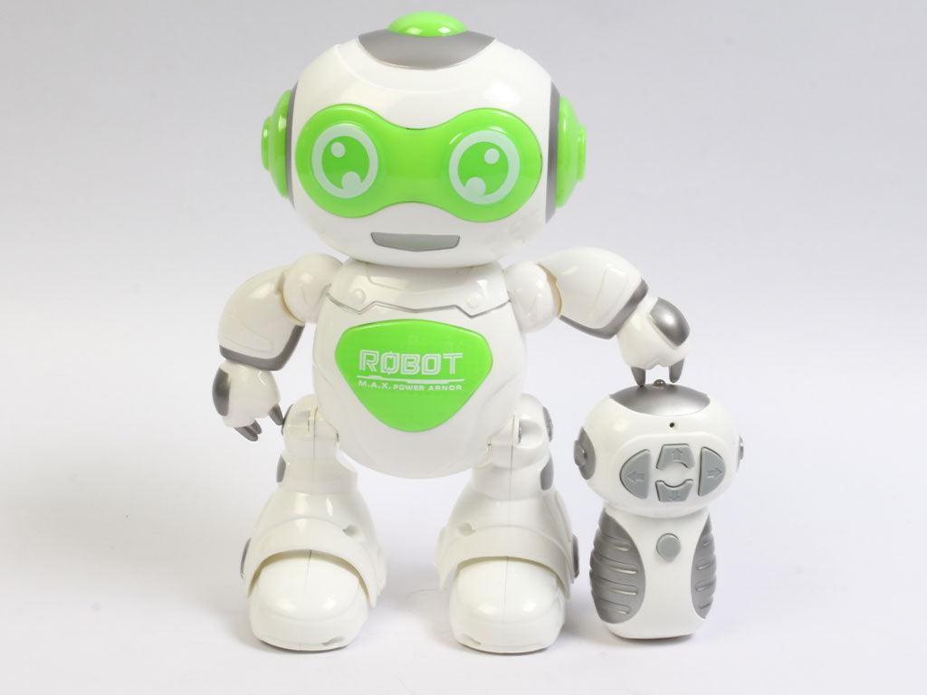 Robot Télécommandé Avec Son Et Lumière - Vert