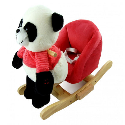 Chaise à bascule en peluche animaux