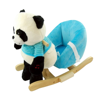 Chaise à bascule en peluche animaux