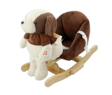 Chaise à bascule en peluche animaux