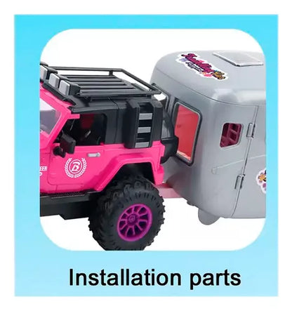 Jeep Askato avec remorque