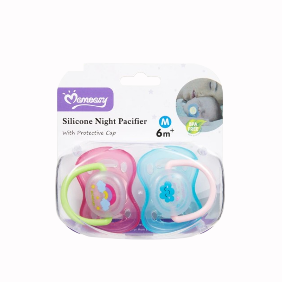MOMEASY Lot de 2 sucettes de nuit 6M+