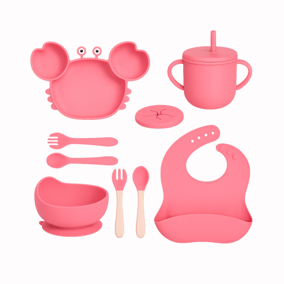 Ensemble vaisselle 9 pcs en silicone