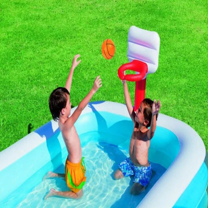 Piscine gonflable - Terrain de Basket