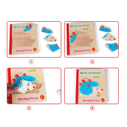 Pack 6 jouets éducatif en bois Montessori