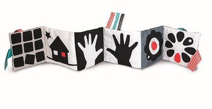 Livre d'éveil en tissu Noir et Blanc - BABY CLEMENTONI