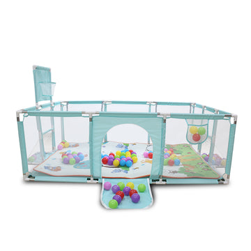 Parc bébé avec foot et basket + 100 Balles colorées