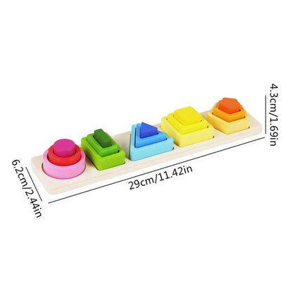 Pack 6 jouets éducatif en bois Montessori